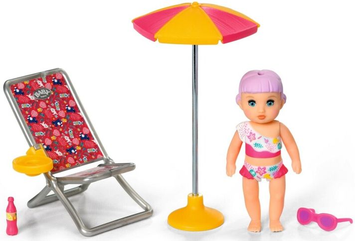 ZAPF CREATION -  BABY born Miniszett napozóággyal és napernyővel