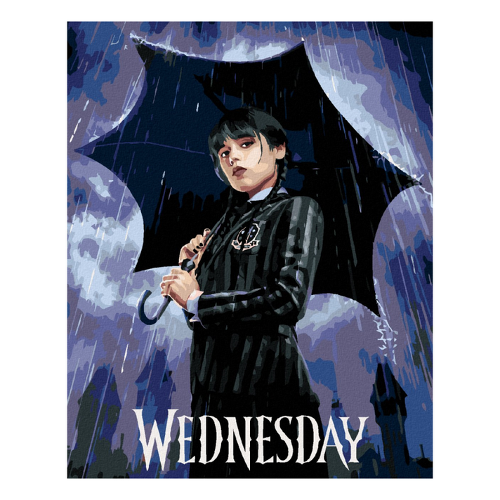 ZUTY - Gyémántfestés (keret nélkül) - Wednesday Addams a plakáton